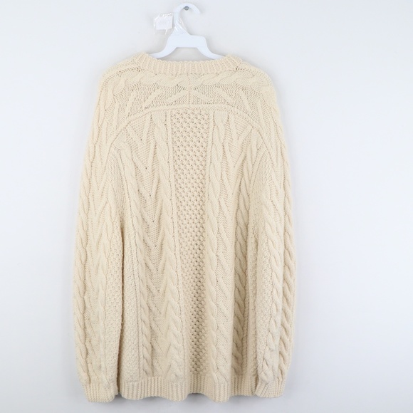 Vintage 70s Rockabilly Chunky Fisherman Sweater - Picture 5 of 7